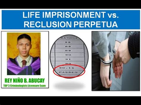 reclusion perpetua meaning philippines.